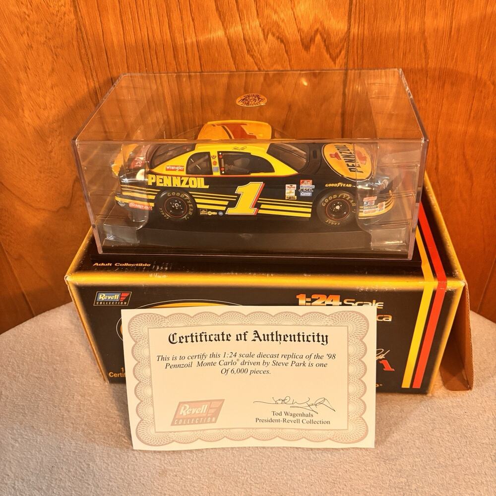 STEVE PARK 1998 #1 Pennzoil Chevrolet Monte Carlo Revell 1:24 Diecast 1/6000
